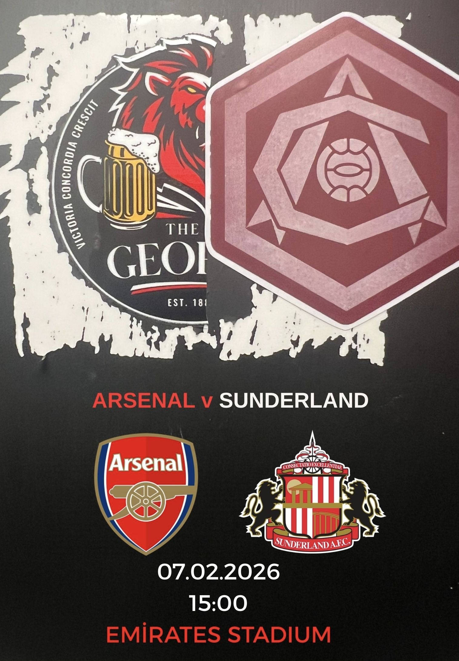 Arsenal v Sunderland Screening